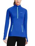 BALEAF Women's Fleece Half Zip Running Top