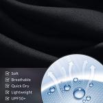 BALEAF Men's Short Sleeve Cycling Jersey, Black