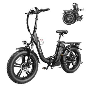 Foldable Electric Bike with Fat Tires and Dual Shock