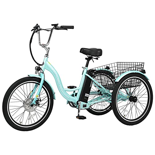 MOONCOOL Electric Tricycle with Large Basket