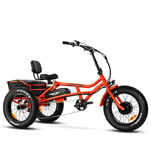 ADDMOTOR Electric Trike for Seniors, Fat Tire, 3-Wheel