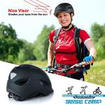 Base Camp Adult Commuter Bike Helmet with Visor