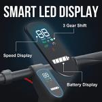 450W Electric Scooter with 19mph Speed & Solid Tires