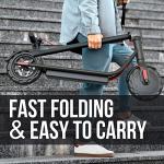 450W Electric Scooter with 19mph Speed and Solid Tires