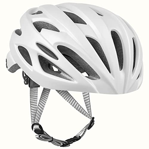 Silas Bike Helmet with Light - Matte White