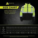 High Visibility Safety Bomber Jacket - Lime/Black