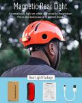 Cool Bike Helmet with Magnetic LED Light