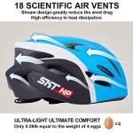 Adjustable Toddler Bike Helmet with Goggles - Blue