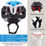 Adjustable Toddler Bike Helmet with Goggles - Blue