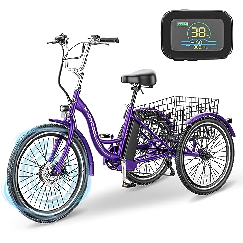 Electric Tricycle with Large Basket for Adults