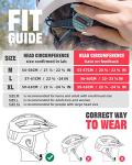 VICTGOAL Adjustable Bike Helmet with Goggles & LED