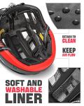 VICTGOAL Adjustable Bike Helmet with Goggles & LED