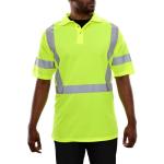 High-Visibility Reflective Safety Polo Shirt - Lime