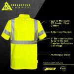 High-Visibility Reflective Safety Polo Shirt - Lime