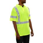 High-Visibility Reflective Safety Polo Shirt - Lime