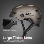 ILM LED Bike Helmet with Visor for Adults