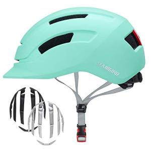 Urban Bike Helmet with Adjustable Fit and Taillight