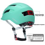 Urban Bike Helmet with Adjustable Fit and Taillight