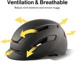 Besmall Adjustable Bike Helmet with LED Light