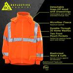 High Visibility Full Zip Safety Sweatshirt - 2XL