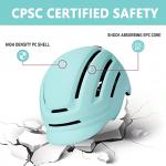 DAYGOCAGA Unisex Bike Helmet with Rechargeable Taillight