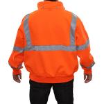 High Visibility Full Zip Safety Sweatshirt - 2XL