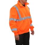 High Visibility Full Zip Safety Sweatshirt - 2XL