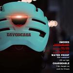 DAYGOCAGA Unisex Bike Helmet with Rechargeable Taillight