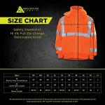 High Visibility Full Zip Safety Sweatshirt - 2XL