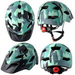 Bavilk Kids Adjustable Bike Helmet with LED Light