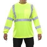 Hi-Vis Long Sleeve Safety Shirt with Pockets