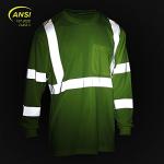 Hi-Vis Long Sleeve Safety Shirt with Pockets