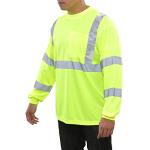 Hi-Vis Long Sleeve Safety Shirt with Pockets