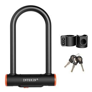 INTEKIN 16mm U-Lock for Bikes with Holder