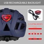 CPSC Certified Bike Helmet with Light and Visor