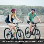 CPSC Certified Bike Helmet with Light and Visor