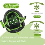 Kids Adjustable Dinosaur Bike Helmet - Green