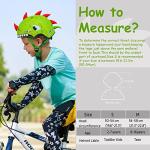 Kids Adjustable Dinosaur Bike Helmet - Green