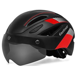 EASTINEAR Magnetic Goggle Bike Helmet with Taillight