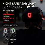 EASTINEAR Magnetic Goggle Bike Helmet with Taillight