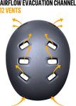 Kids' Bike and Skate Helmets, Matte Black