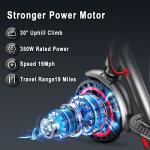 AovoPro ES80 Electric Scooter – 350W, 19 MPH, 19 Miles