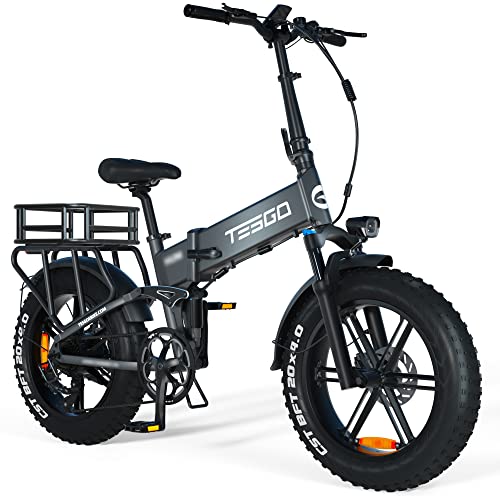 TESGO 1000W Folding Electric Fat Bike