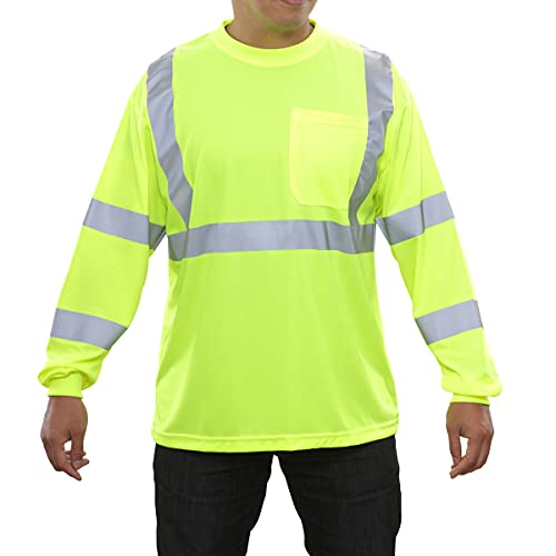 High Visibility Reflective Cycling Shirt - Lime 3XL