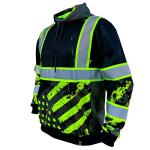 SafetyShirtz SS360 Stealth Hoody - Black/Yellow