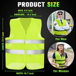50 Pack High Visibility Reflective Safety Vests