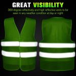 50 Pack High Visibility Reflective Safety Vests