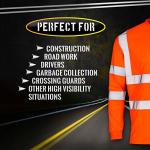 SuNi Reflective Cycling Vest - Orange, X-Large