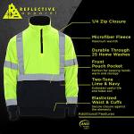 High Visibility 2-Tone Safety Sweatshirt - Lime/Navy