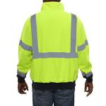 High Visibility 2-Tone Safety Sweatshirt - Lime/Navy